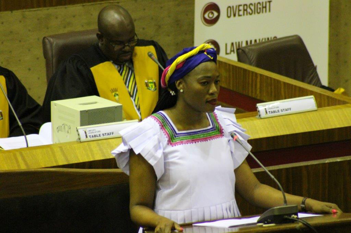 MEC Thandi Moraka tables the Departmental 2019/2020 Budget Vote at the Limpopo Legislature in Lebowakgomo